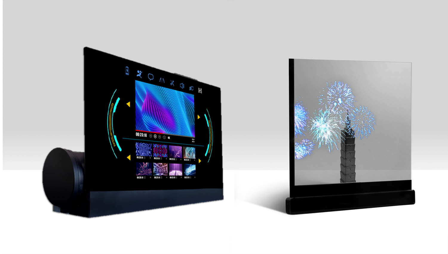 可卷式、折迭性、高透明